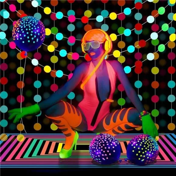 32 Pcs Glow in The Dark Party Supplies Halloween Neon Party Favors with - Picture 2 of 7